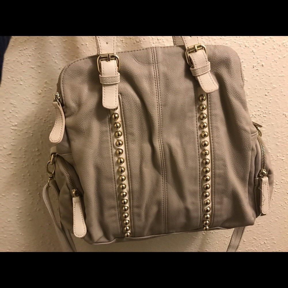 Big Buddha ivory/cream leather purse